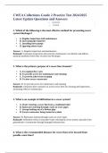 CWEA Collections Grade 2 Practice Test 2024&sol;2025 Latest Update Questions and Answers