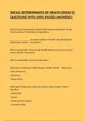 SOCIAL DETERMINANTS OF HEALTH &lpar;EXAM 2&rpar; QUESTIONS WITH 100&percnt; PASSED ANSWERS&excl;&excl;