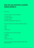 SDOH TEST QUIZ QUESTIONS & ANSWERS ALREADY GRADED A&plus;