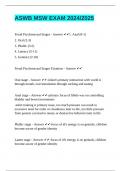 ASWB MSW EXAM 2024&sol;2025