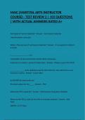 MAIC &lpar;MARTITAL ARTS INSTRUCTOR COURSE&rpar; - TEST REVIEW 2 &vert; 103 QUESTIONS &vert; WITH ACTUAL ANSWERS RATED A&plus;