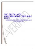 VATI GREEN LIGTH COMPREHENSIVE FORM ABC EXAM &vert;COMPLETE&excl;&excl;