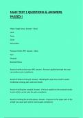 MAIC TEST 1 QUESTIONS & ANSWERS PASSED&excl;&excl;