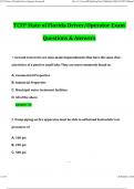 TCFP BUNDLED EXAMS TCFP State of Florida Driver Operator Exam  TCFP Driver Operator Study State  TCFP Driver Operator General Exam Newest 2024 Questions and Answers Latest &lpar;2024 &sol; 2025&rpar; &lpar;Verified Answers&rpar;