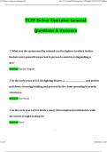 TCFP Driver Operator General Exam Newest 2024 Questions and Answers Latest &lpar;2024 &sol; 2025&rpar; &lpar;Verified Answers&rpar;