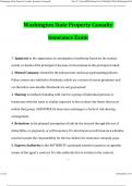 Washington State Property Casualty Insurance Exam 2024 Questions and Answers Latest &lpar;2024 &sol; 2025&rpar; &lpar;Verified Answers&rpar;