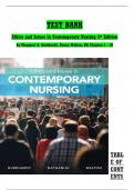 TEST BANK FOR ETHICS AND ISSUES IN CONTEMPORARY NURSING 3RD CANADIAN EDITION BURKHARDT