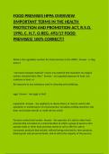 FOOD PREMISES HPPA OVERVIEW &lpar;IMPORTANT TERMS IN THE HEALTH PROTECTION AND PROMOTION ACT&comma; R&period;S&period;O&period; 1990&comma; C&period; H&period;7&comma; O&period;REG&period; 493&sol;17 FOOD PREMISES&rpar; 100&percnt; CORRECT&excl;&excl;