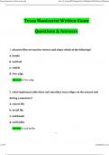 Texas Manicurist Written State Board Exam 2024 Questions and Answers Latest &lpar;2024 &sol; 2025&rpar; &lpar;Verified Answers&rpar;
