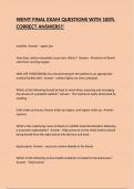 WEMT FINAL EXAM QUESTIONS WITH 100&percnt; CORRECT ANSWERS&excl;&excl;
