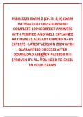  MSIS 3223 EXAM 2 &lpar;CH&period; 5&comma; 8&comma; 9&rpar; EXAM WITH ACTUAL QUESTIONSAND COMPLETE 100&percnt;CORRECT ANSWERS WITH VERIFIED AND WELL EXPLAINED RATIONALES ALREADY GRADED A&plus; BY EXPERTS &vert;LATEST VERSION 2024 WITH GUARANTEED SUCCESS AFTER DOWNLOAD ALREADY PASSED&excl;&excl;&excl;&excl;&excl;&excl;&excl; &lpar;PROVEN I