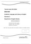 ENG1503 EXAM PORTFOLIO Semester 2 &nbsp;2024&nbsp;&lpar;100&percnt;&rpar;