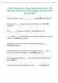 COG Exhorters Part Three&colon; Declaration of faith &vert; 298 Questions and Answers with Complete Solutions 100&percnt; Correct 2025