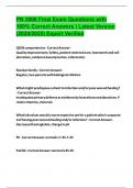 PN 3006 Final Exam Questions with 100&percnt; Correct Answers &vert; Latest Version &lpar;2024&sol;2025&rpar; Expert Verified