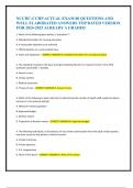 NCCHC-CCHP ACTUAL EXAM 80 QUESTIONS AND  WELL ELABORATED ANSWERS TOP RATED VERSION  FOR 2024-2025 ALREADY A GRADED  1&period; Which of the following best defines a "procedure"