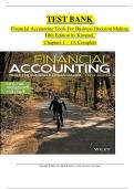 Test Bank for Financial Accounting Tools for Business Decision Making 10th Edition Kimmel Weygandt Mitchell &sol; All Chapters 1 - 13 &sol; Full Complete 2024 ISBN-9781119791089