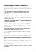 Biotechnology Chapter 1 Key Terms
