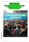 Test bank for ethics and issues in contemporary nursing&comma; 3rd edition by Burkhardt&comma;Walton&comma;Nathaniel