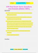 CPE Final Exam Terms Questions  and Answers &lpar;Rated 100&percnt;&rpar;