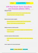 CPE Final Exam Terms Questions  and Answers &lpar;Rated 100&percnt;&rpar;