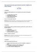 MLS&lpar;ASCP&sol;ASCPi&rpar; QUESTIONS WITH COMPLETE SOLUTIONS
