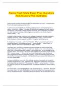  Alaska Real Estate Exam Prep Questions And Answers Well Illustrated&period;