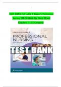 For Leddy & Pepper&rsquo;s Professional Nursing 9th Edition