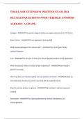 TDLR LASH EXTENSION WRITTEN EXAM 2024  DETAILED QUESTIONS ANSD VERIFIED ANSWERS ALREADY A GRADE&period;