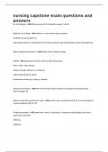 nursing capstone exam questions and answers 2024&sol;2025