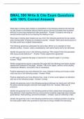 BMAL 590 Write & Cite Exam Questions with 100&percnt; Correct Answers 
