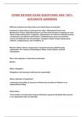 CPWM REVIEW EXAM QUESTIONS AND 100&percnt; ACCURATE ANSWERS