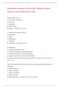 Straighterline Anatomy & Physiology I Midterm Detailed Questions And Verified Answers 2024&period;