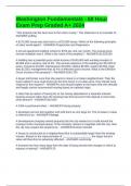 Washington Fundamentals - 60 Hour Exam Prep Graded A&plus; 2024