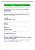 Washington Fundamentals Final Exam