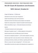 NU 201 Exam &num;3 Questions and Answers 100&percnt; Solved &vert; Graded A&plus;