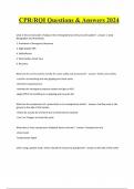 CPR&sol;RQI Questions & Answers 2024