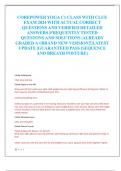 COREPOWER YOGA C1 CLASS WITH CLUE EXAM 2024 WITH ACTUAL CORRECT  QUESTIONS AND VERIFIED DETAILED  ANSWERS &vert;FREQUENTLY TESTED  QUESTONS AND SOLUTIONS &vert;ALREADY  GRADED A&plus;&vert;BRAND NEW VERSION&excl;&excl;&vert;LATEST  UPDATE &vert;GUARANTEED PASS &lpar;SEQUENCE  AND BREATH POSTURE&rpar;