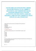 DAVIES BREAST SONOGRAPHY ARDMS EXAM 2024 WITH ACTUAL CORRECT  QUESTIONS AND VERIFIED DETAILED  ANSWERS &vert;FREQUENTLY TESTED  QUESTONS AND SOLUTIONS &vert;ALREADY  GRADED A&plus;&vert;BRAND NEW VERSION&excl;&excl;&vert;LATEST  UPDATE &vert;GUARANTEED PASS