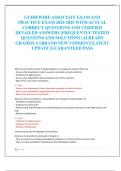 GUIDEWIRE ASSOCIATE EXAMAND  PRACTICE EXAM 2024-2025 WITH ACTUAL  CORRECT QUESTIONS AND VERIFIED  DETAILED ANSWERS &vert;FREQUENTLY TESTED  QUESTONS AND SOLUTIONS &vert;ALREADY  GRADED A&plus;&vert;BRAND NEW VERSION&excl;&excl;&vert;LATEST  UPDATE &vert;GUARANTEED PASS