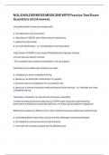 NOLS WILDERNESS MEDICINE WFR Practice Test Exam Questions and Answers&period;