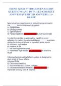 IRENE GOLD PT BOARDS EXAM QUESTIONS AND DETAILED CORRECT ANSWERS &lpar;VERIFIED ANSWERS&rpar; &vert; A&plus; GRADE