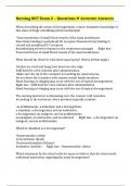 Nursing 807 Exam 2 &ndash; Questions & Accurate Answers 