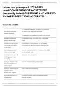 bakers oral powerplant &vert;2024-2025 latest&vert;COMPREHENSIVE MOST TESTED &lpar;frequently tested&rpar; QUESTIONS AND VERIFIED ANSWERS &vert; GET IT 100&percnt; ACCURATE&excl;&excl;