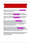 SIDA BADGE SFO LATEST UPDATE QUESTIONS AND 100&percnt; VERIFIED CORRECT ANSWERS GUARANTEED A&plus;