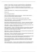 KPER 1200 FINAL EXAM QUESTIONS & ANSWERS
