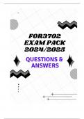 FOR3702 EXAM PACK 2024&sol;2025 &lpar;QUESTIONS & ANSWERS&rpar;
