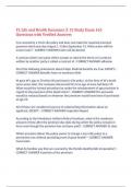 FL Life and Health Insurance 2-15 Study Exam 165 Questions with Verified Answers&comma;100&percnt; CORRECT