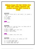 Midterm Exam&colon; MN 566&sol; MN566 &lpar;New 2024&sol; 2025 Update&rpar; Questions and Verified Answers&vert; 100&percnt; Correct&vert; A Grade