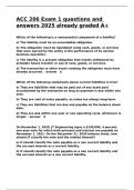 ACC 206 Exam 1 questions and answers 2025 already graded A&plus;