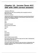 Chapter 16 - Income Taxes ACC 206 with 1005 correct answers&period;